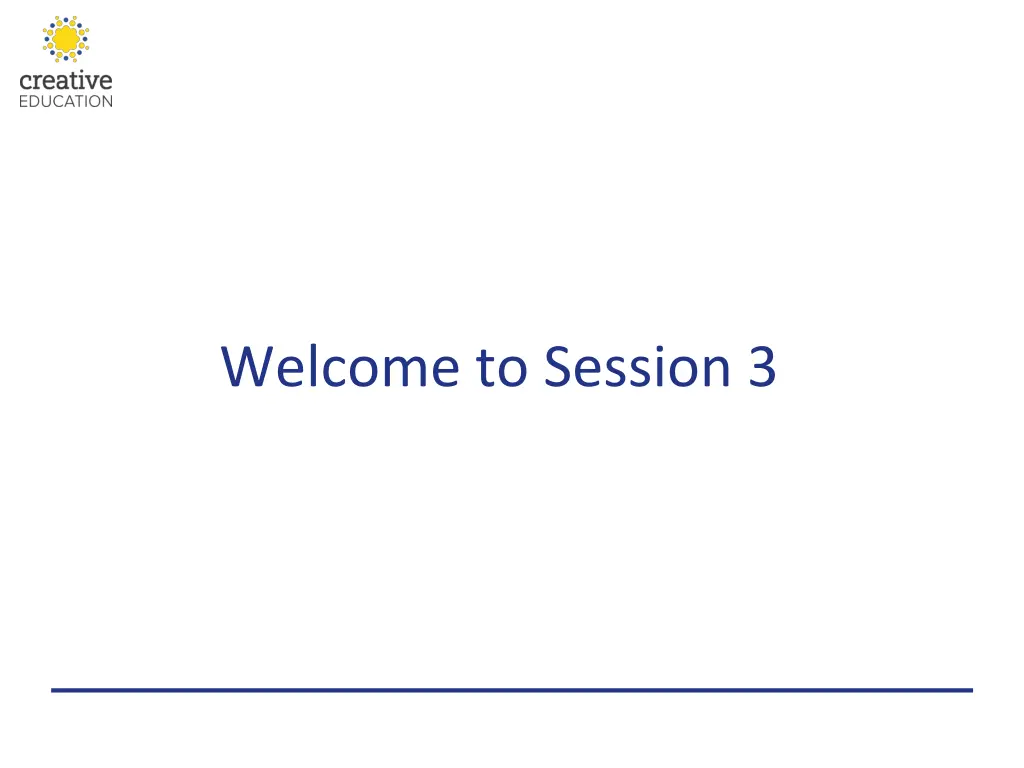 welcome to session 3