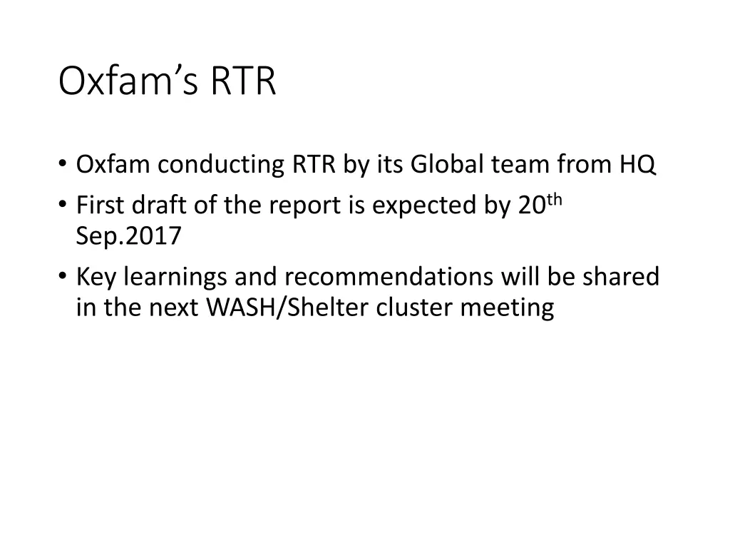 oxfam s rtr