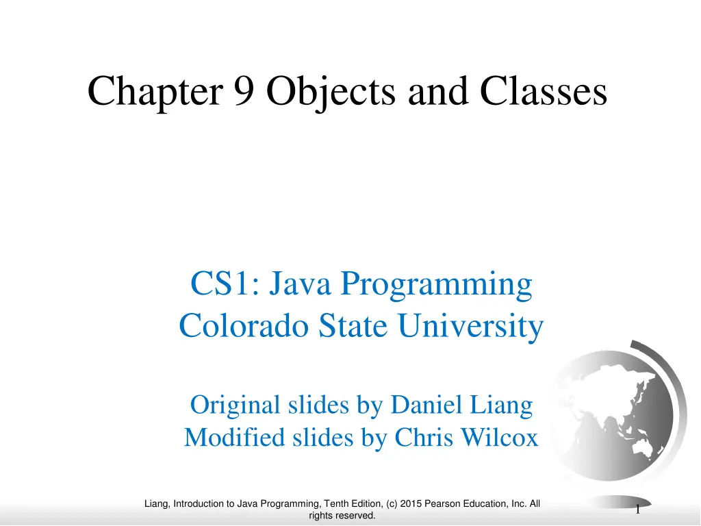 chapter 9 objects and classes