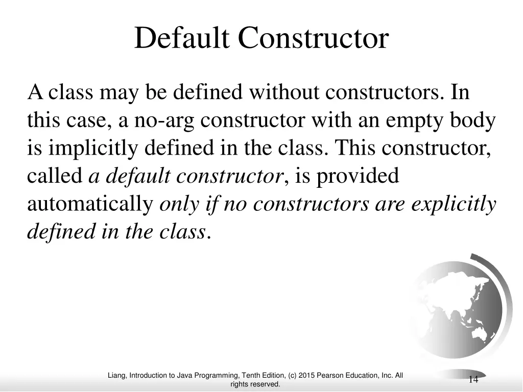 default constructor