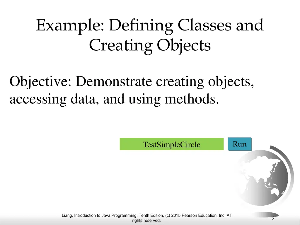 example defining classes and creating objects