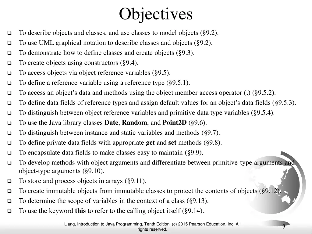 objectives