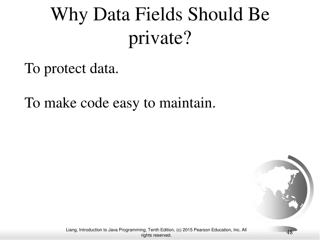 why data fields should be private