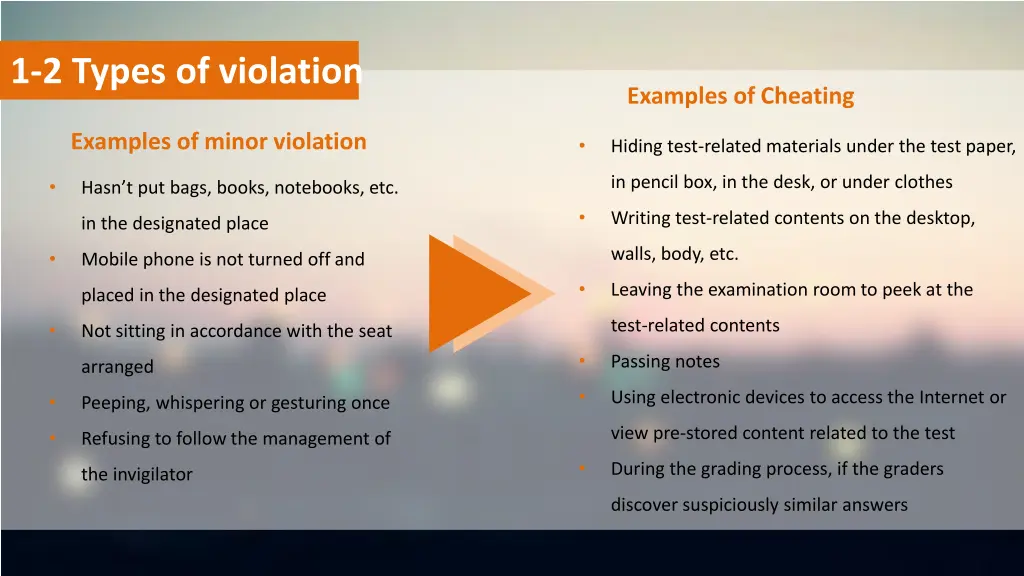 1 2 types of violation