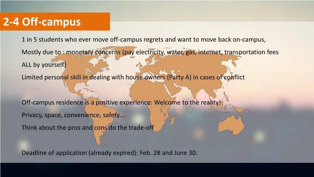 2 4 off campus