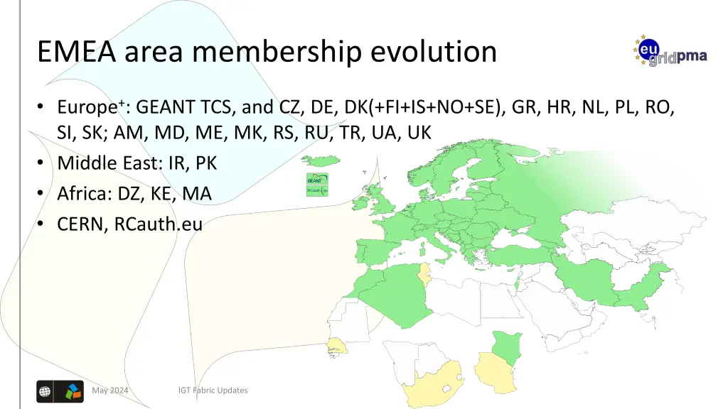 emea area membership evolution