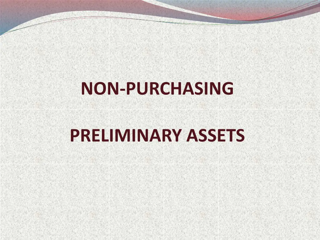 non purchasing