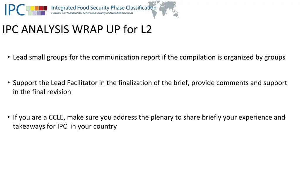 ipc analysis wrap up for l2