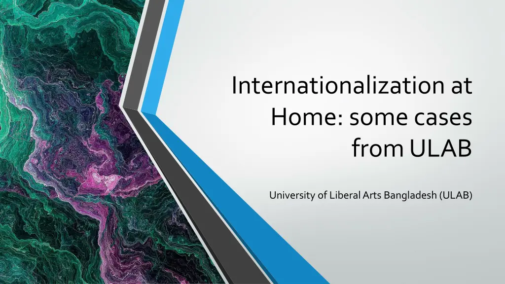 internationalization at home some cases from ulab