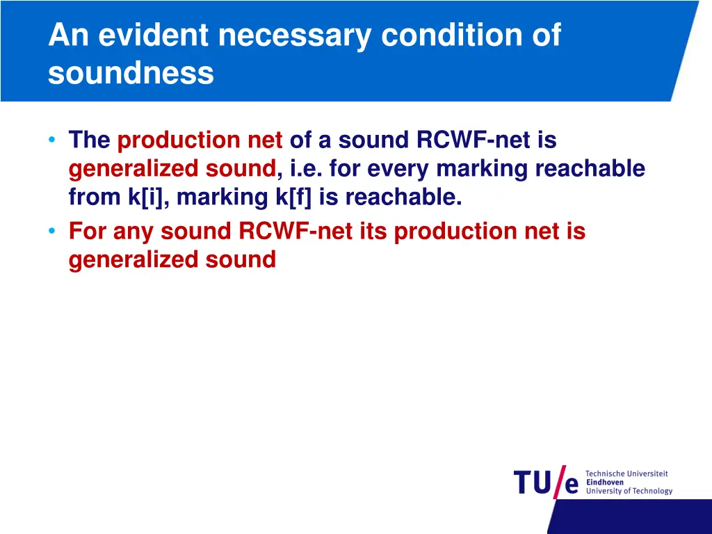an evident necessary condition of soundness