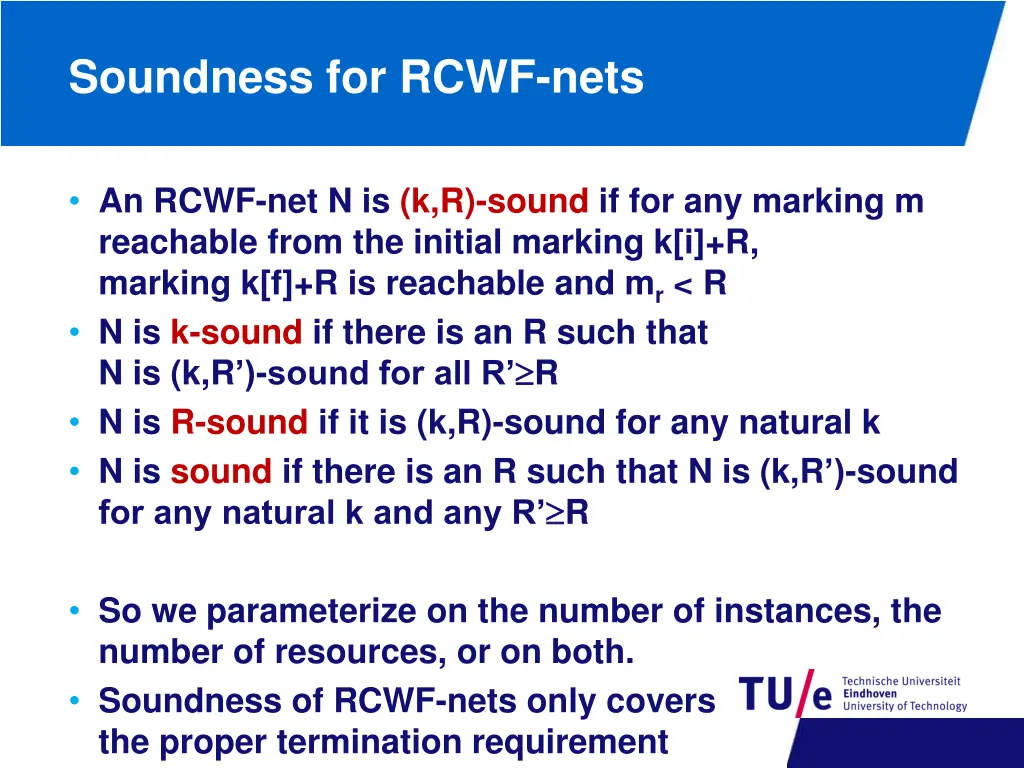 soundness for rcwf nets