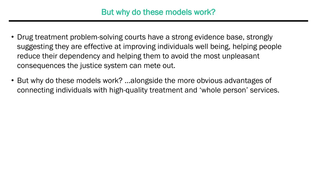 but why do these models work but why do these