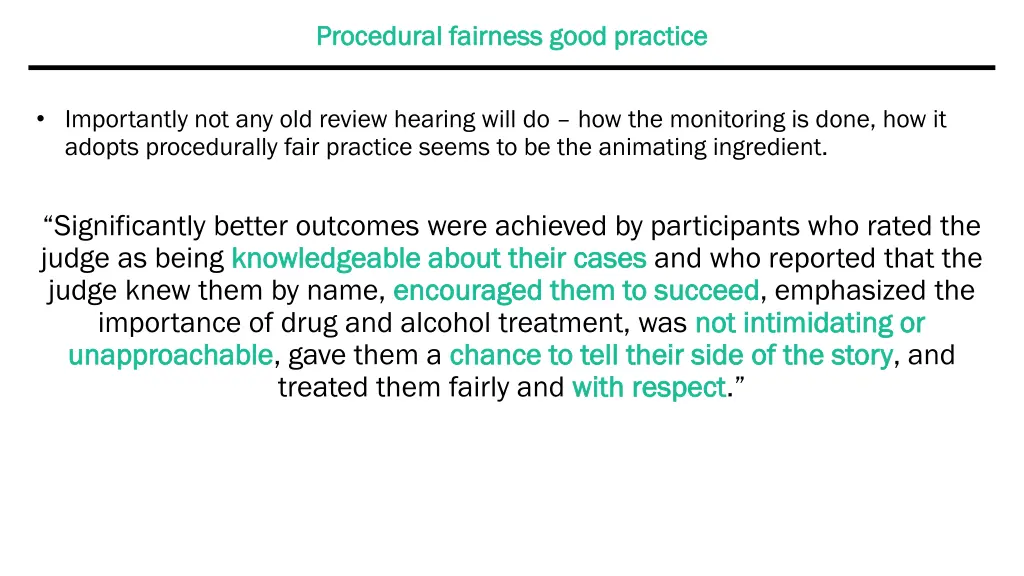procedural fairness good practice procedural 3