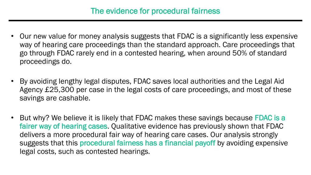 the evidence for procedural fairness the evidence 4