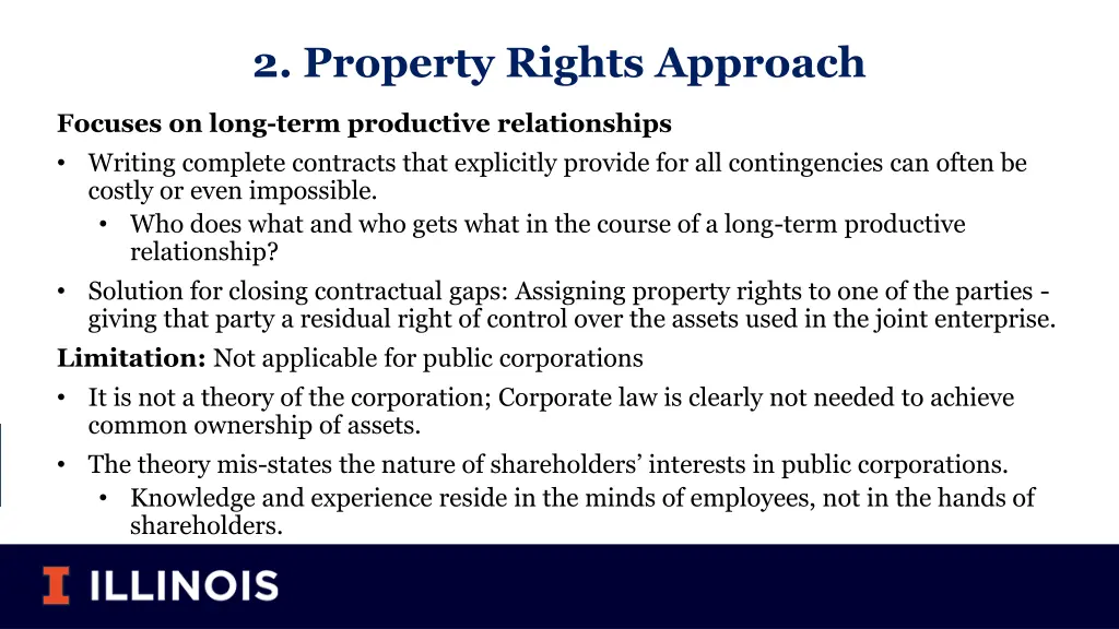 2 property rights approach
