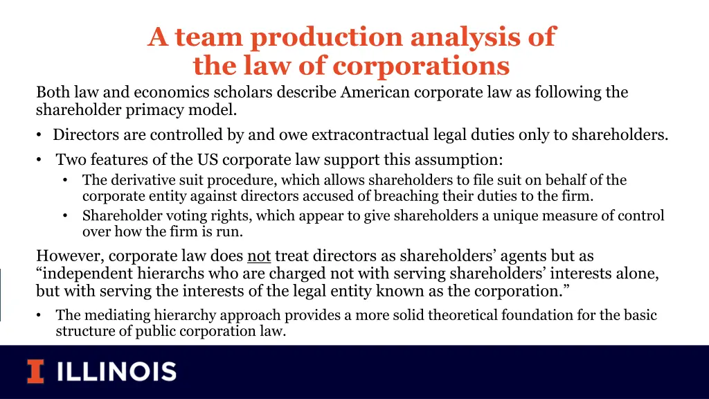 a team production analysis