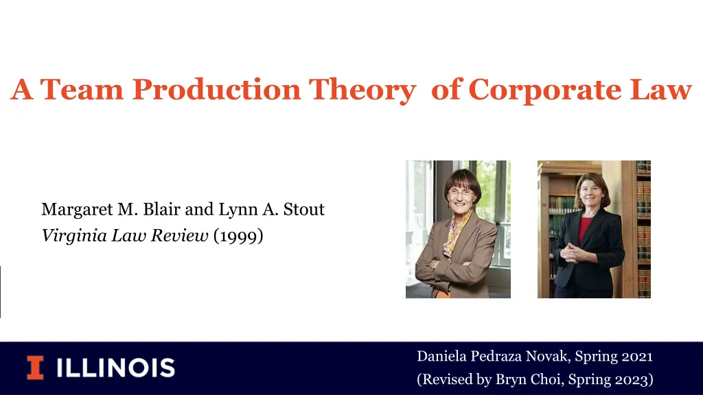 a team production theory of corporate law