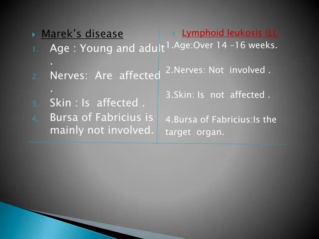 marek s disease 1 age young and adult 2 nerves