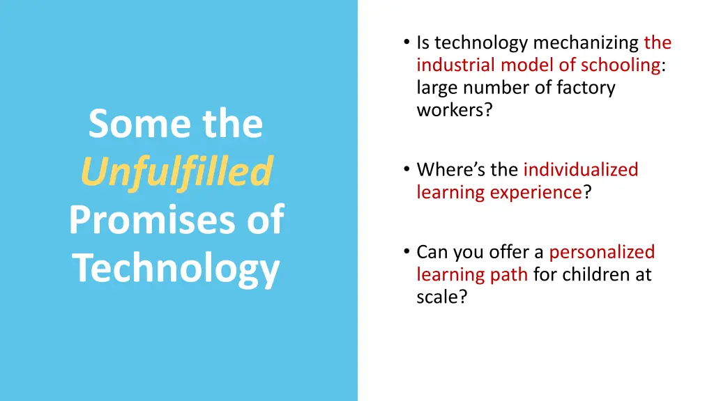 is technology mechanizing the industrial model