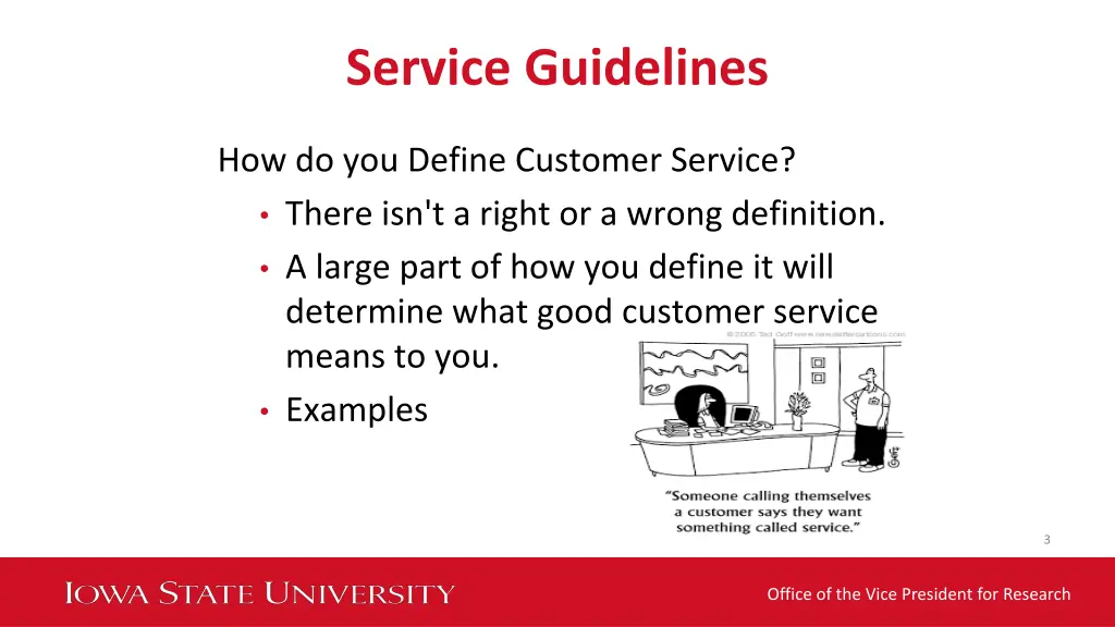 service guidelines