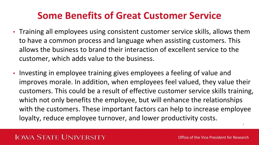 some benefits of great customer service 1