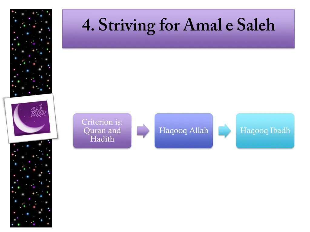 criterion is quran and hadith