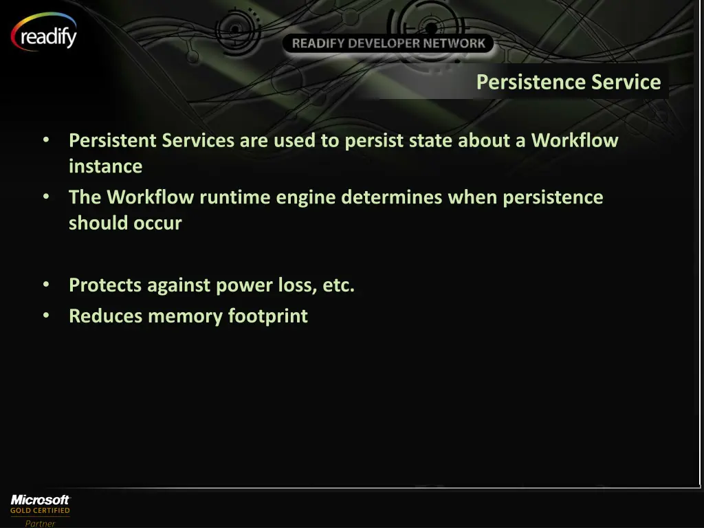 persistence service