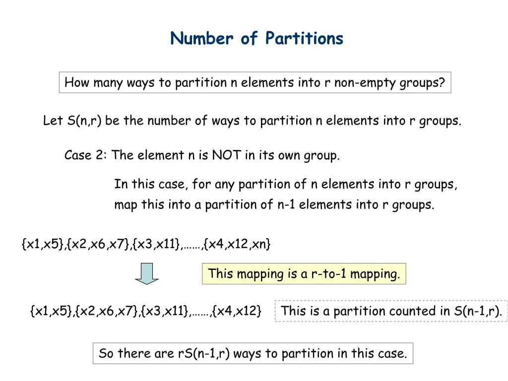 number of partitions 2