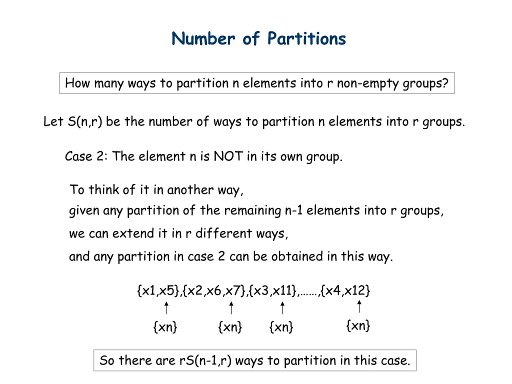 number of partitions 3