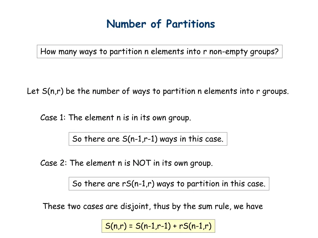number of partitions 4