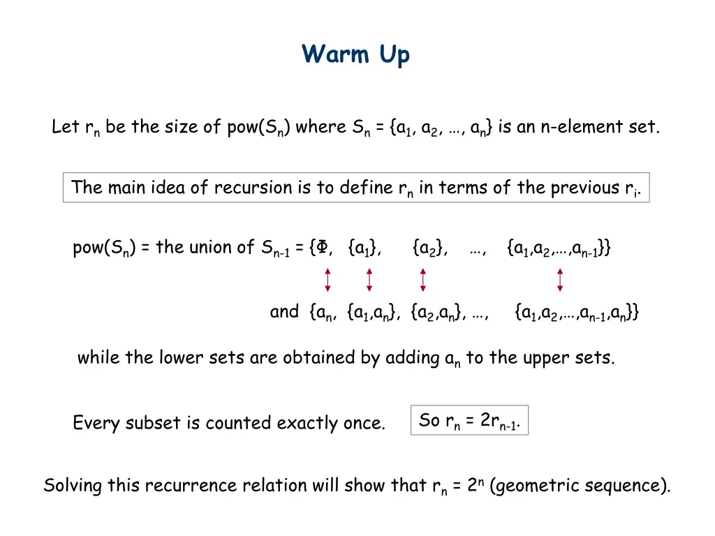 warm up 2