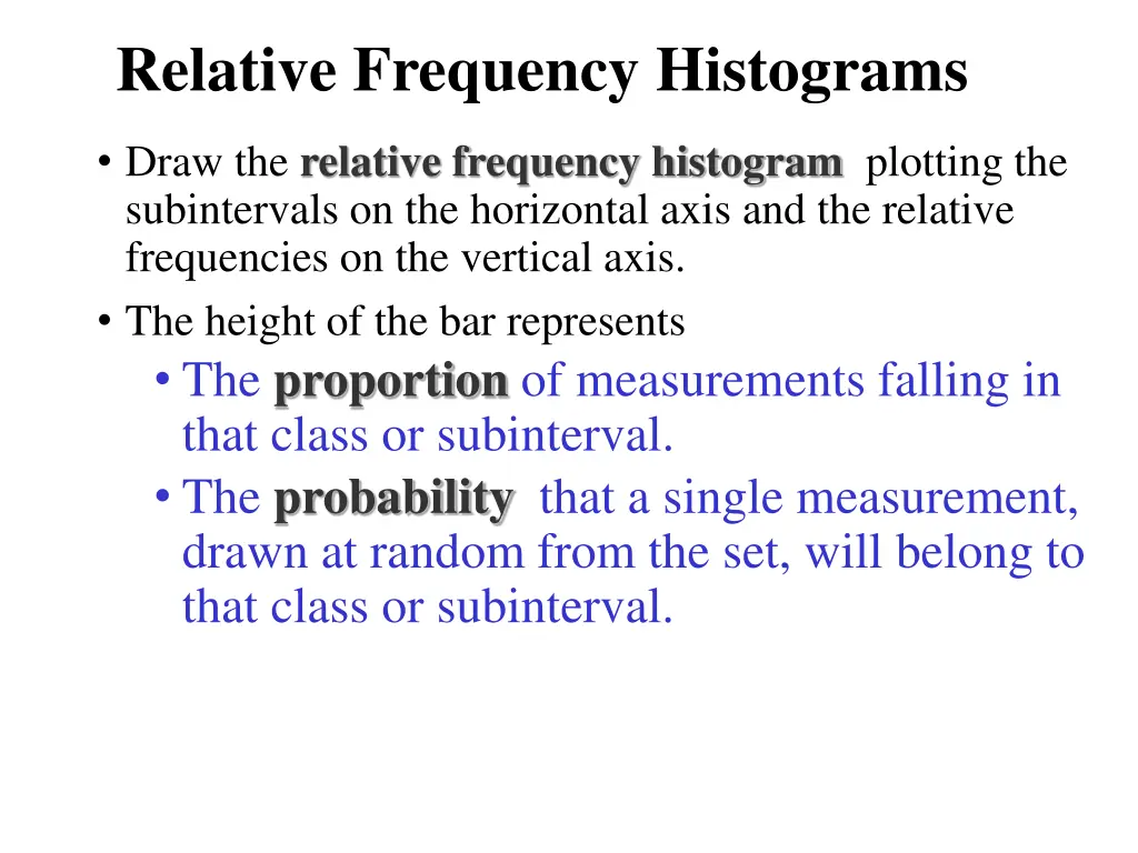 relative frequency histograms 1