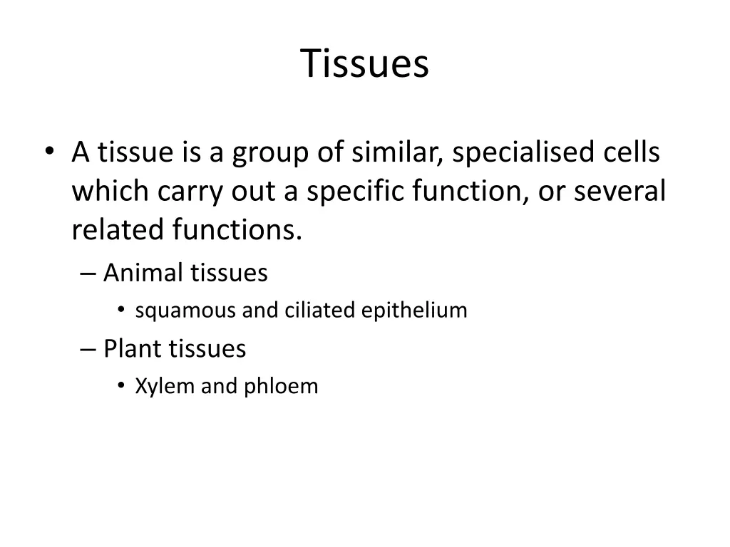 tissues