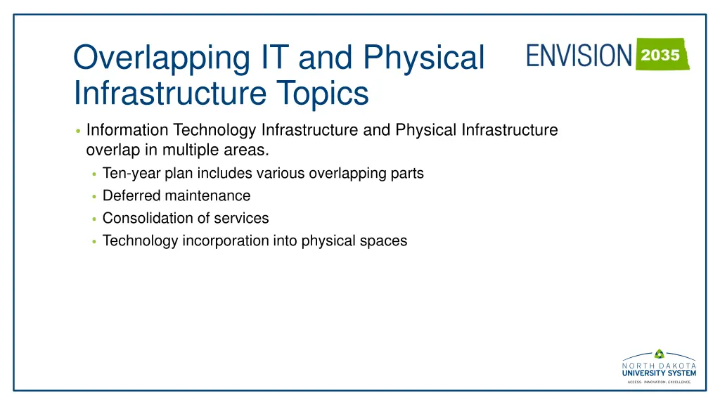 overlapping it and physical infrastructure topics