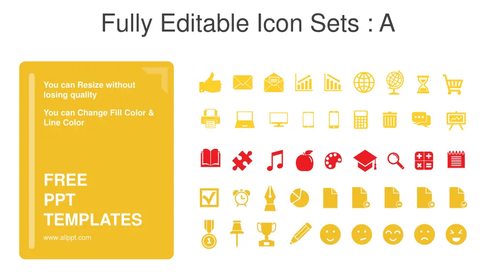 fully editable icon sets a
