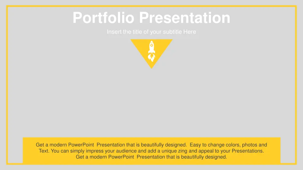 portfolio presentation insert the title of your