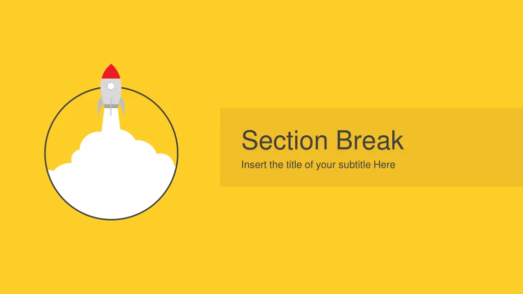 section break insert the title of your subtitle