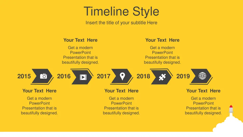 timeline style insert the title of your subtitle