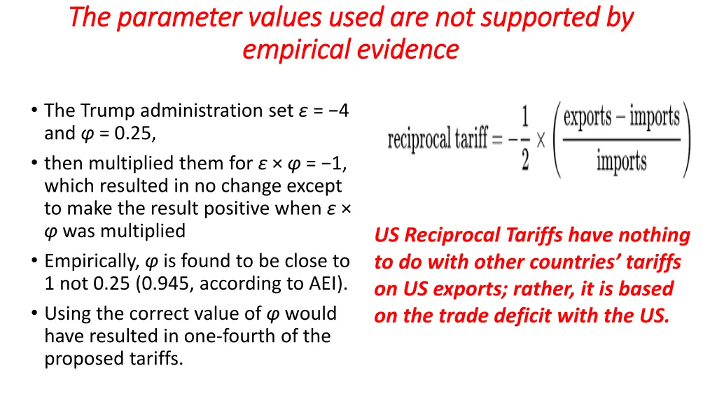 the parameter values used are not supported