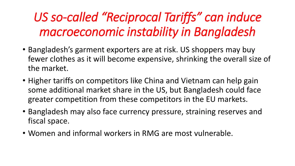 us so us so called reciprocal tariffs can induce