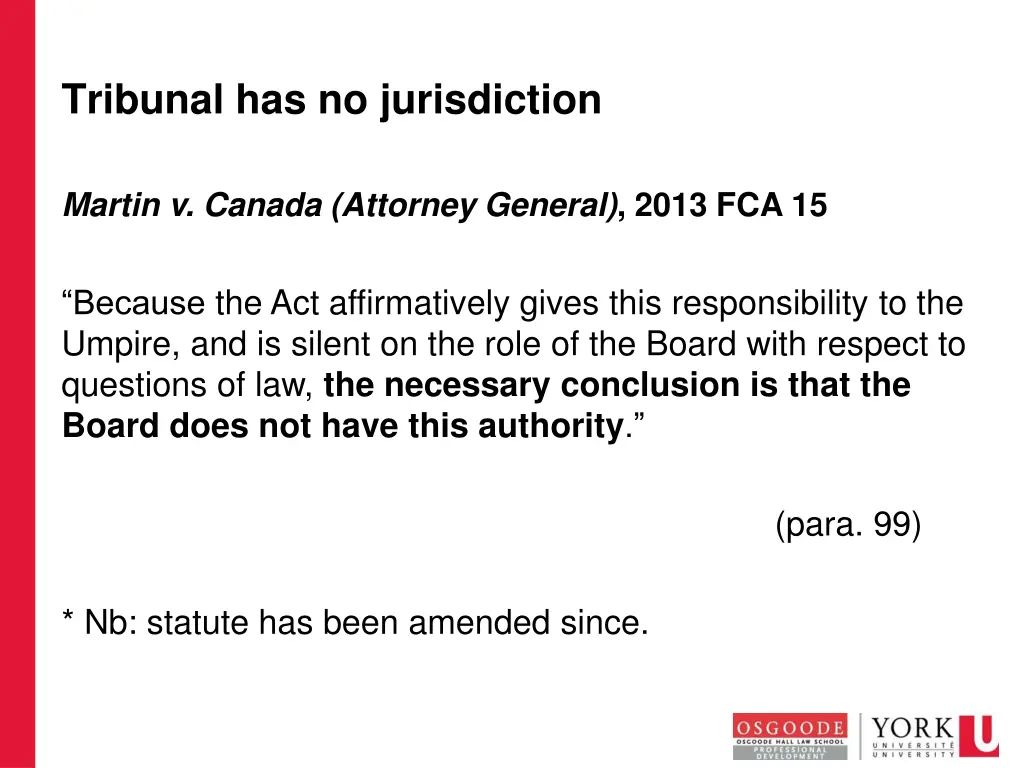 tribunal has no jurisdiction 2