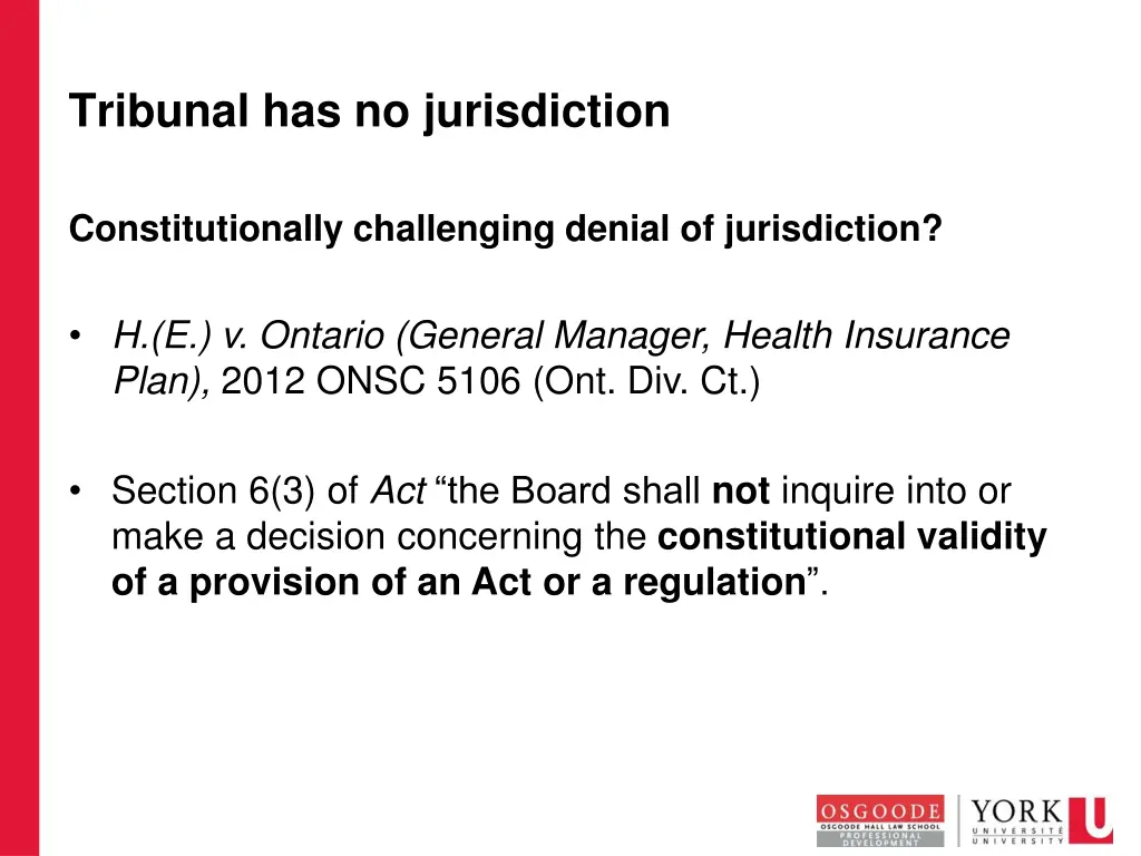 tribunal has no jurisdiction 3