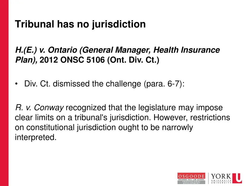 tribunal has no jurisdiction 4