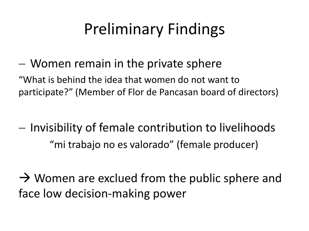 preliminary findings 1