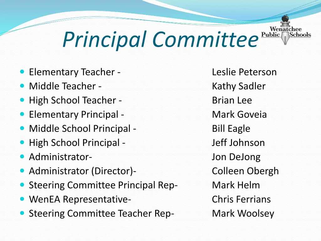 principal committee