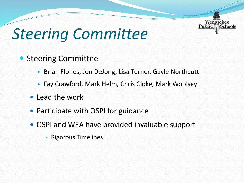 steering committee