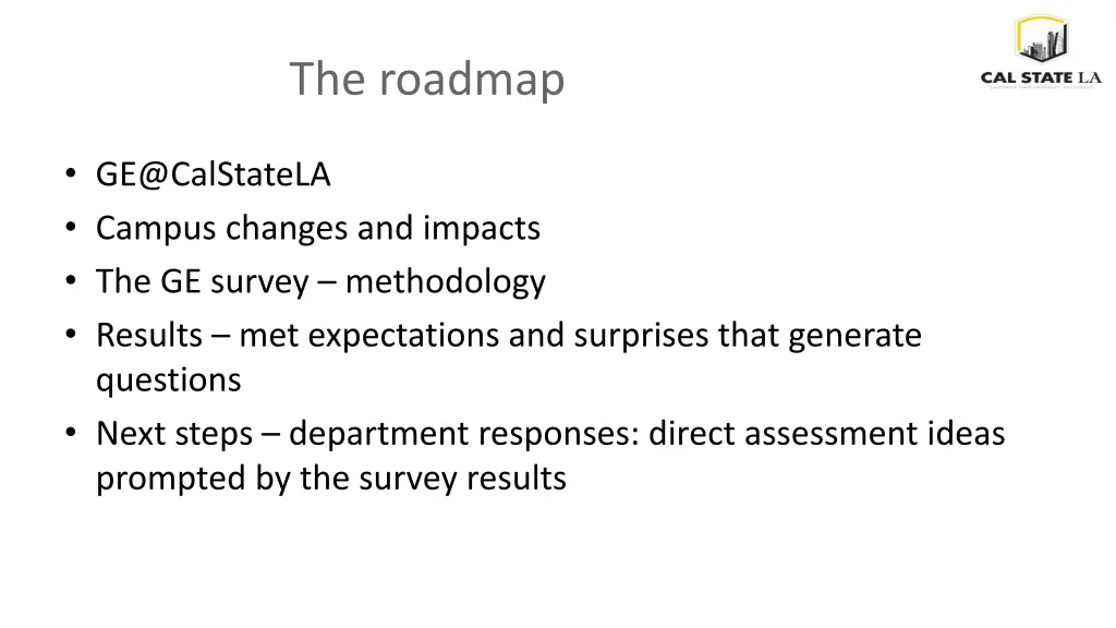 the roadmap