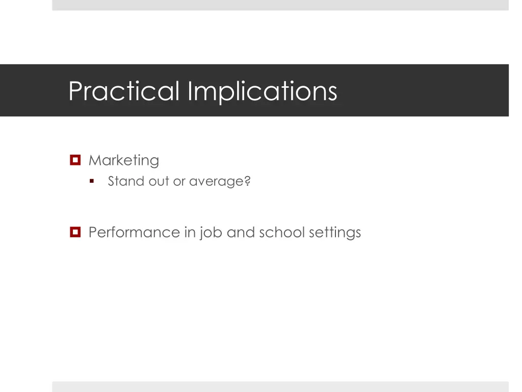 practical implications