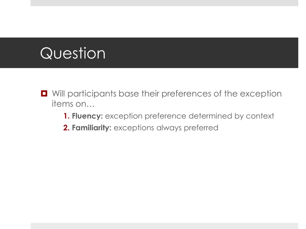 question