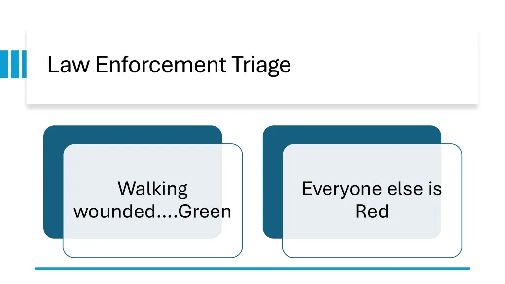 law enforcement triage